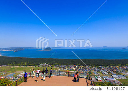 鏡山展望所 唐津市、虹の松原の眺め 鏡山展望所 唐津市、虹の松原の眺め 31106197