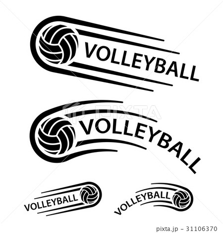 volleyball ball motion line symbol 31106370