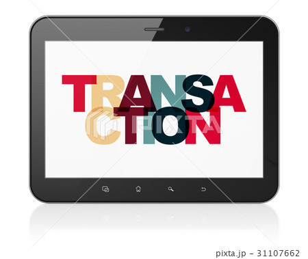 Banking concept: Tablet Computer with Transaction 31107662