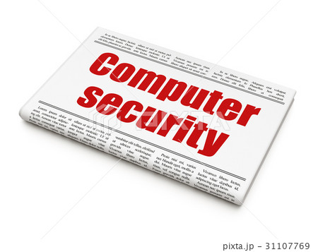 Protection concept: newspaper headline Computer Protection concept: newspaper headline Computer 31107769