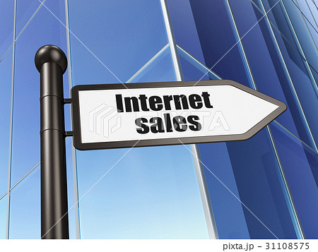 Advertising concept: sign Internet Sales on 31108575