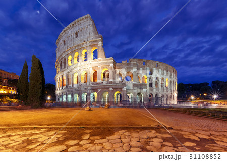 Colosseum or Coliseum at night, Rome, Italy. Colosseum or Coliseum at night, Rome, Italy. 31108852