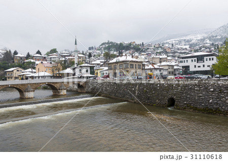 View of the historic centre of Sarajevo 31110618