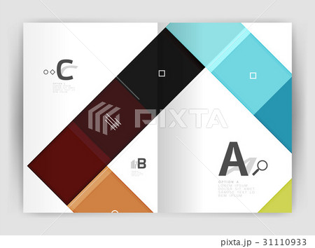 Set of front and back a4 size pages, business 31110933