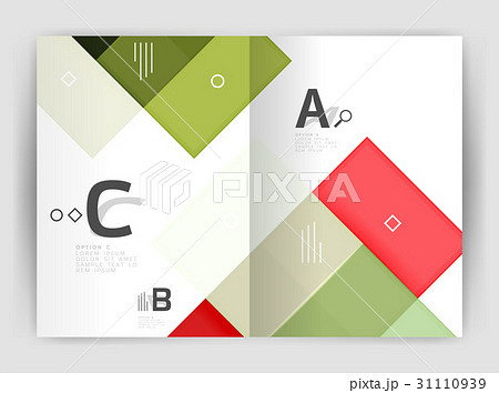 Geometrical brochure a4 business template 31110939