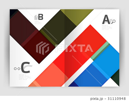 Geometrical brochure a4 business template Geometrical brochure a4 business template 31110948
