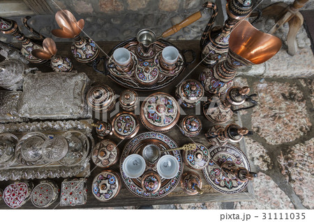 Traditional handcrafted copper coffee pots 31111035