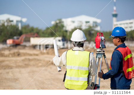 Civil Engineers At Construction Site Civil Engineers At Construction Site 31111564