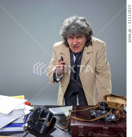 The senior man as detective or boss of mafia on 31111622