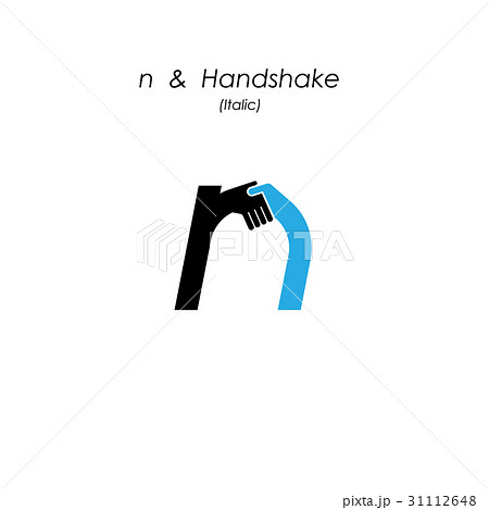 Creative n- letter icon abstract logo design  31112648