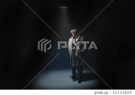 The senior man as detective or boss of mafia on 31112824