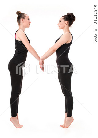 The letter M formed by Gymnast bodies 31112840