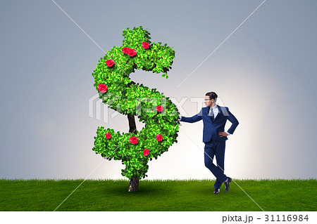 Man in sustainable investment concept Man in sustainable investment concept 31116984