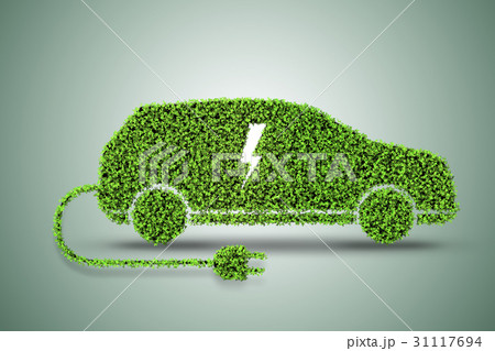 Concept of green electric car Concept of green electric car 31117694