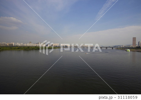 麻浦大橋 ソウル 空 31118059