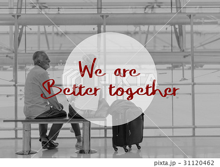 Senior Couple Travel Together Words Graphic Senior Couple Travel Together Words Graphic 31120462