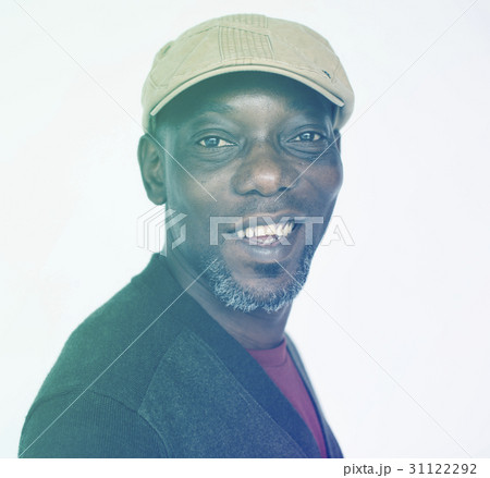 African Male Cheerful Face Expression Studio Portrait African Male Cheerful Face Expression Studio Portrait 31122292