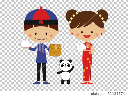 中國男孩和女孩 31123774