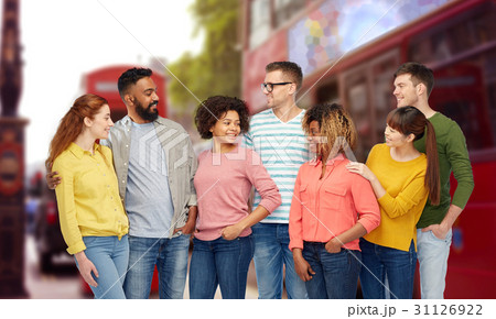 international group of happy people in london 31126922