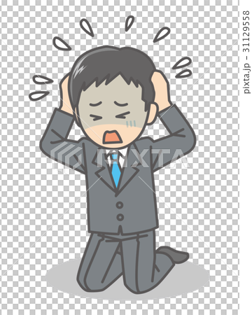 拿著他的頭的西裝的人 拿著他的頭的西裝的人 31129558