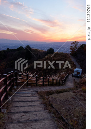 若草山から奈良市街地の夕景 若草山から奈良市街地の夕景 31129706