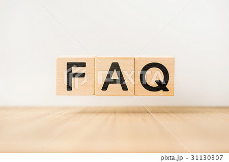 floating wooden cube with word on wood floor 31130307