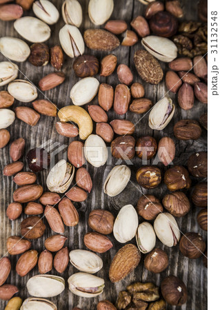 Background of nuts. Background of nuts. 31132548