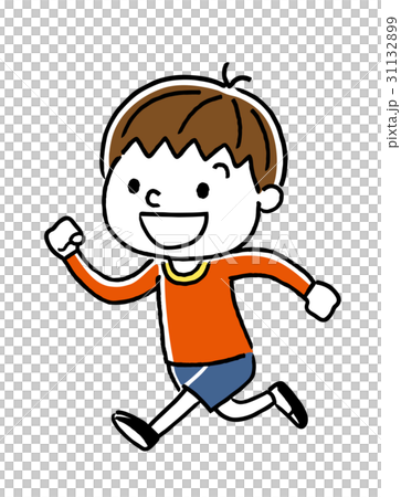 走る男の子 31132899
