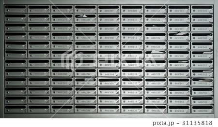 Many posting mail boxes with room number 31135818
