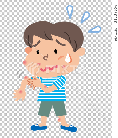 Insect bites Child illustration y 31135956