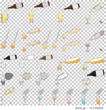 お酒を注ぐ　イラスト 31136983