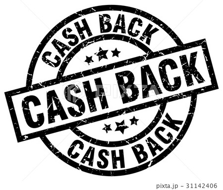 cash back round grunge black stamp cash back round grunge black stamp 31142406