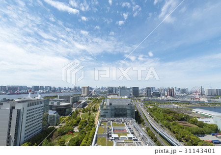 青海から台場・有明エリア全景（東京都江東区） 31143401