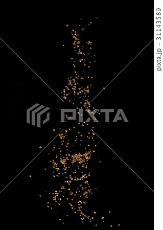 Sugar over black background. 31143589