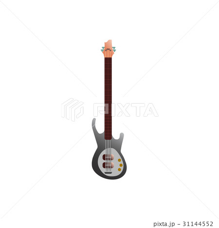 Electric guitar, vector illustration on white 31144552