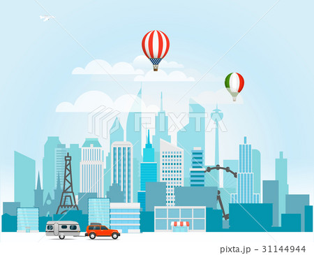 Modern cityscape vector illustration Modern cityscape vector illustration 31144944