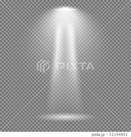Light effect on transparent background 31144952