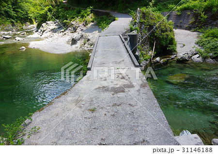 貞光川の潜水橋 貞光川の潜水橋 31146188