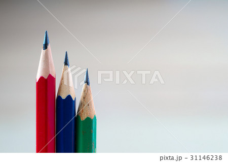 Pencils on a wooden table. Back to school 31146238