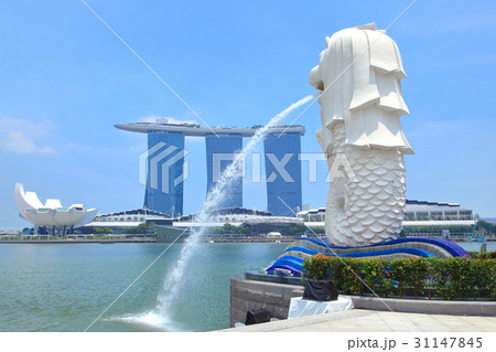 シンガポールのマーライオンパーク 31147845