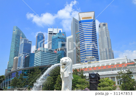 シンガポールのマーライオンパーク 31147853