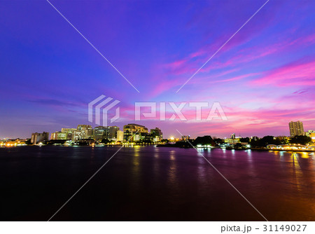 Dramatic cityscape twilight, Bangkok THAILAND Dramatic cityscape twilight, Bangkok THAILAND 31149027