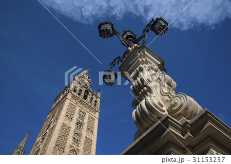 Spain, Seville, Plaza Virgin De Los Reyes, Tower of Giralda 31153237