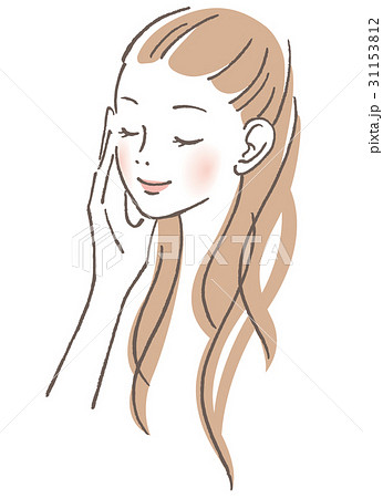 目を閉じる女性 31153812