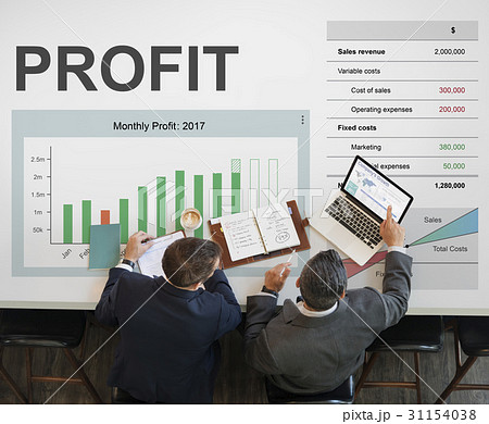 Business financial graph growing and gain profit Business financial graph growing and gain profit 31154038