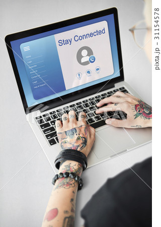 Online video calling profile interface Online video calling profile interface 31154578