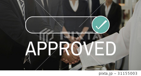 Approved Accepted Sign Tick Icon Word 31155003