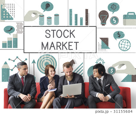Group of business people meeting financial investment chart Group of business people meeting financial investment chart 31155684