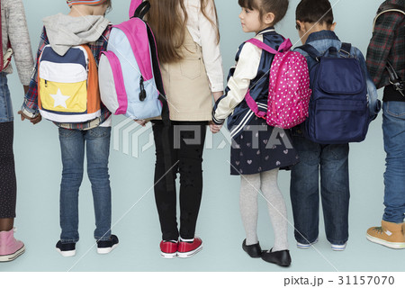 Group of students holding hand back to school Group of students holding hand back to school 31157070