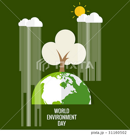 World environment day concept. Green Eco Earth. Vector illustration World environment day concept. Green Eco Earth. Vector illustration 31160502